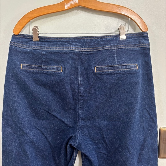Boden The Camberwell cropped High Rise Wide Leg Jeans Size 14 - Picture 9 of 12